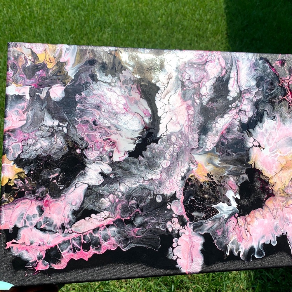 ORIGINAL ABSTRACT FLUID ACRYLIC PAINTING 🖼 - Picture 4 of 4